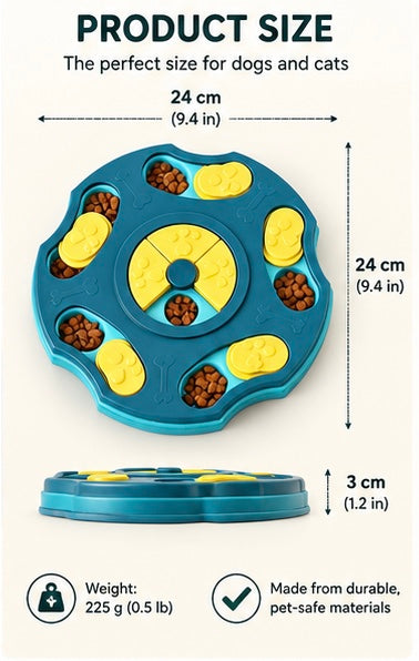 Dog Puzzle Toys Slow Feeder Interactive Brain Increase Puppy IQ Food Dispenser NonSlip Slowly Eating Bowl Pet Cats Dogs Training